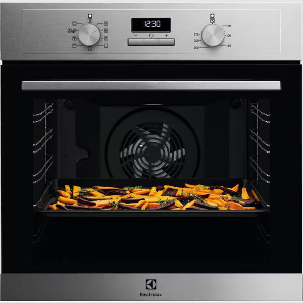 Electrolux EOM3H00X AirFry 700 Multifunktionsofen | 24 Monate Herstellergarantie | silber/schwarz 1