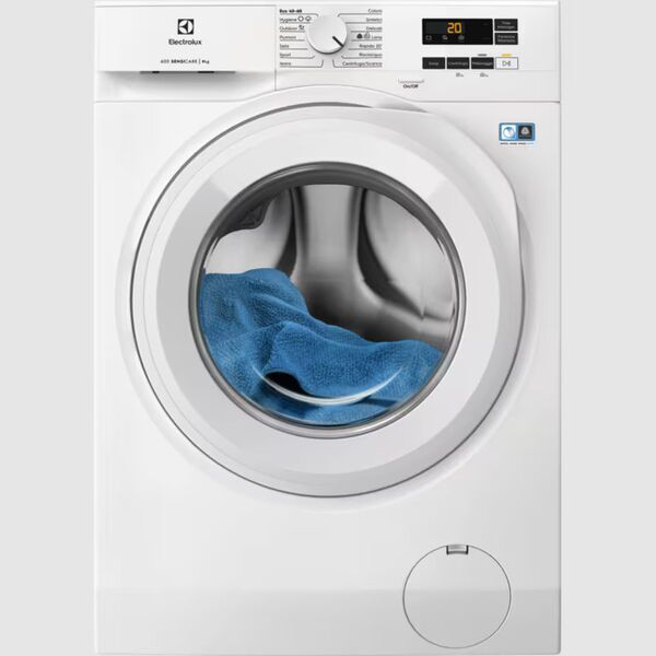 Electrolux EW6F19DW SensiCare 600 Etupainotteinen pesukone 9 kg | 24 kuukauden valmistajan takuu | valkoinen 1