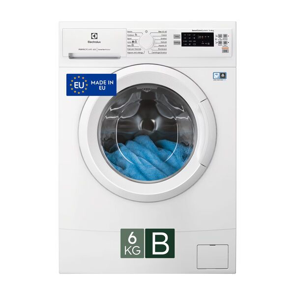 Electrolux EW6S526W 600 SensiCare Frontlader Waschmaschine 6 kg | 24 Monate Herstellergarantie | weiß 1