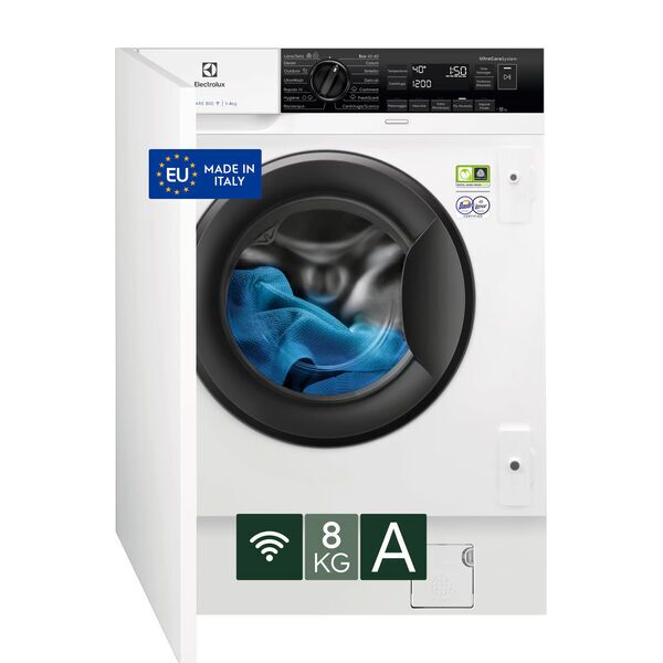 Electrolux EW8F384BI 800 UltraCare Frontlader Waschmaschine 8 kg | 24 Monate Herstellergarantie | weiß 1