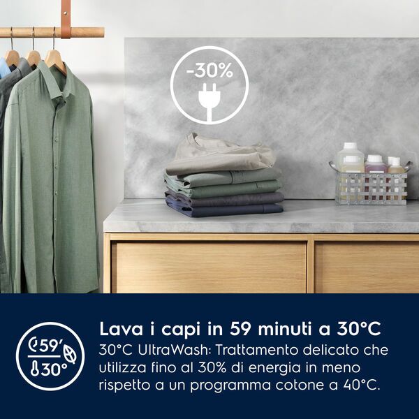 Electrolux EW8F384BI 800 UltraCare Frontlader Waschmaschine 8 kg | 24 Monate Herstellergarantie | weiß 2