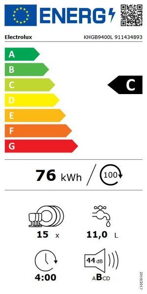 Electrolux KHGB9400L 700 GlassCare Lavastoviglie da incasso | 24 mesi di garanzia del produttore | bianco 5