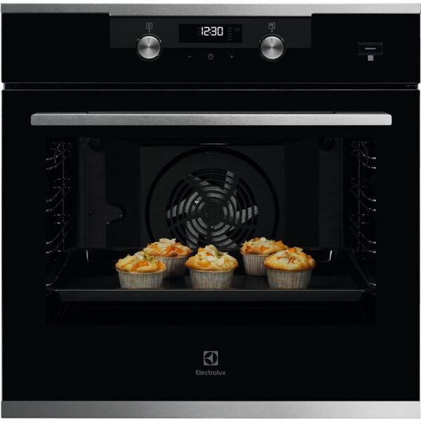 Electrolux KODEH60X SurroundCook SteamBake 500 Dampfbackofen | 24 Monate Herstellergarantie | silber/schwarz 1