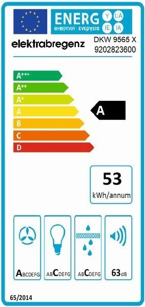 Elektra Bregenz DKW 9565 X Dunstabzugshaube | silber/schwarz 2