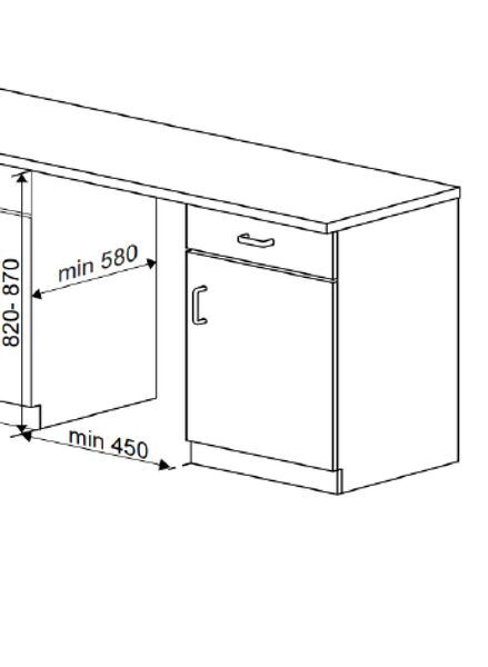 Elektra Bregenz GIS 56180 X Máquina de lavar louça encastrada | branco/prateado 4