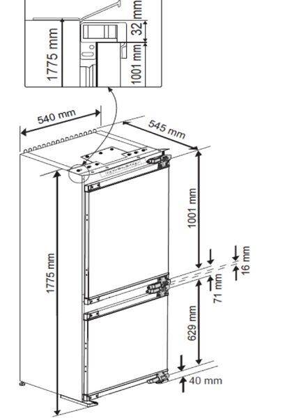 Elektra Bregenz MK 25430 KIBN Einbau-Kühl-/Gefrierkombination | weiß 4