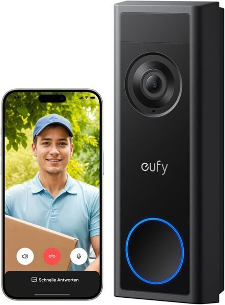 eufy C31 Video Doorbell | black 1