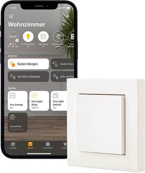 Eve Light Switch (Apple Home) Smarter Lichtschalter | white 1