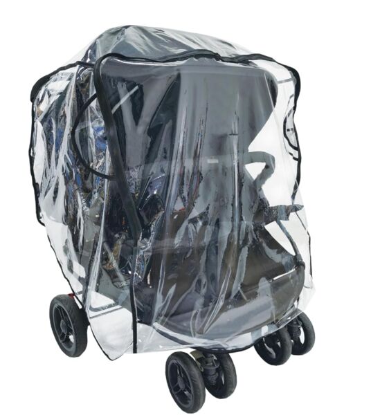 Ezkindheit Regenschutz Doppelkinderwagen | grey 1