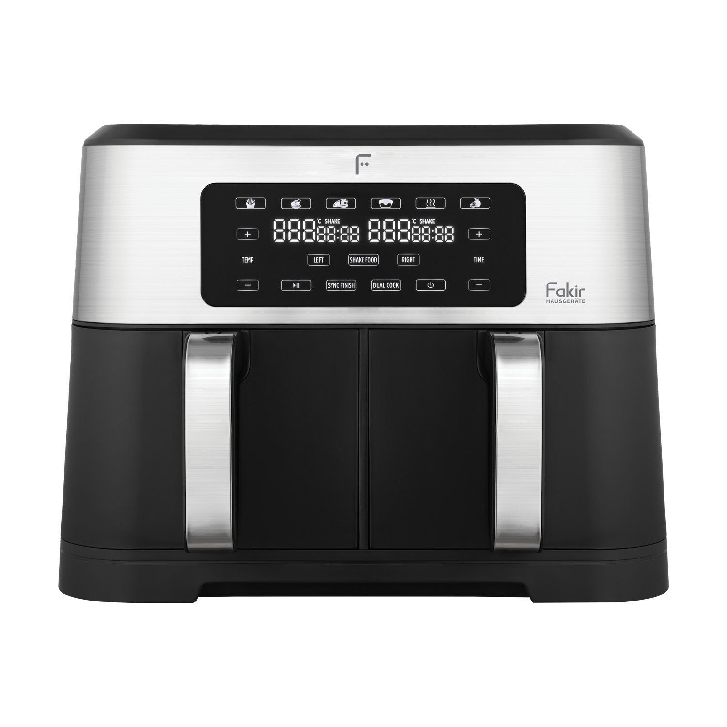 Fakir Premium Chefry Airfryer | zwart/zilver