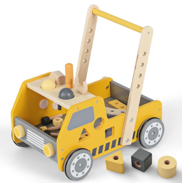Fantask 2-in-1 Lauflernwagen Holz | yellow 1