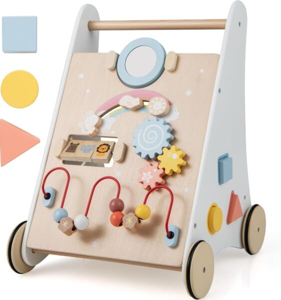 FANTASK 7-in-1 loopwagen aus hout | multicolor, image 1 of 1