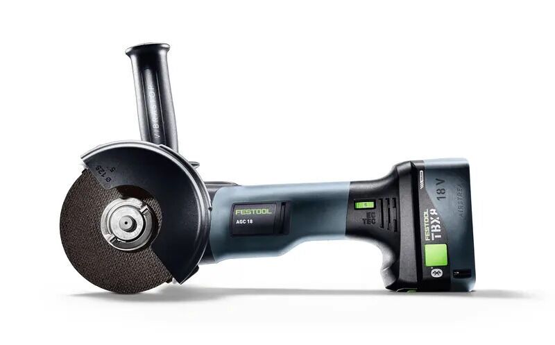 Festool AGC 18-125 EB-Basic cordless angle grinder without battery | blue/black, image 3 of 5