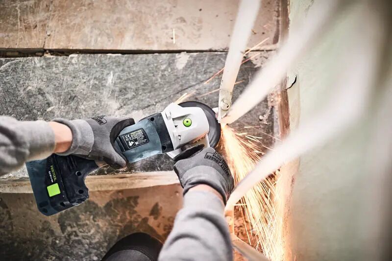 Festool AGC 18-125 EB-Basic cordless angle grinder without battery | blue/black, image 4 of 5