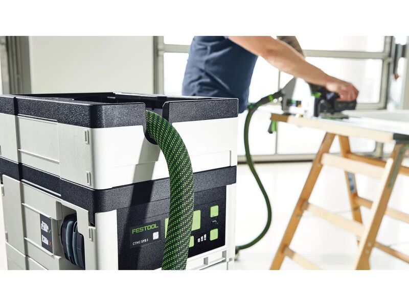 Festool CTMC SYS I-Basic Cleantec Battery-powered extraction unit without battery | white/black 4