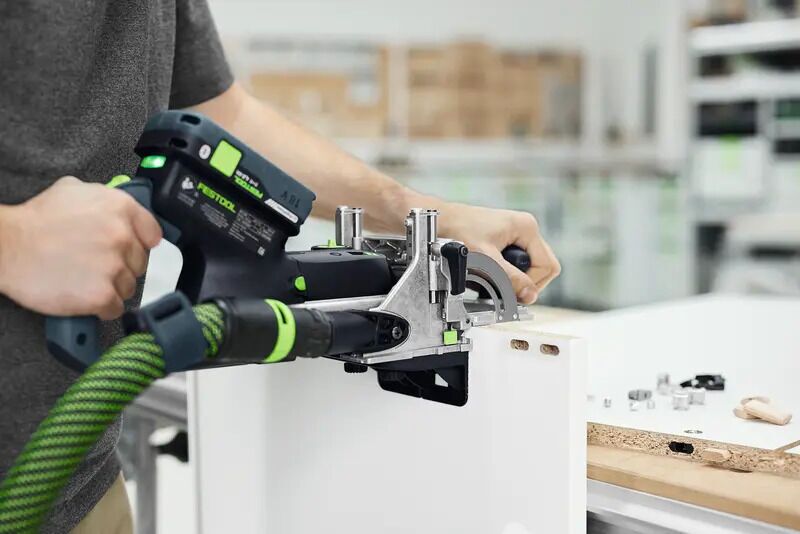 Festool DFC 500 E-Basic DOMINO batteridriven pluggfräs utan batteri | svart/blå, image 4 of 5
