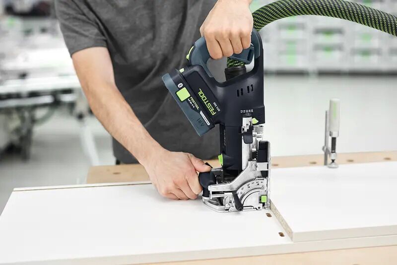 Festool DFC 500 E-Basic DOMINO batteridriven pluggfräs utan batteri | svart/blå, image 5 of 5
