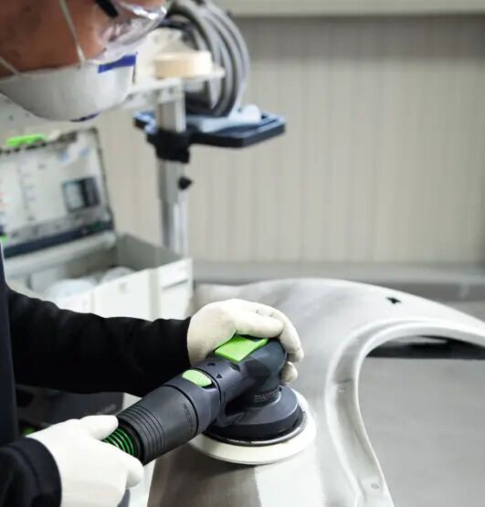 Festool LEX 3 150/5 Tryckluftsdriven excenterslip | svart/blå, image 5 of 5