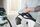 Festool LHS 2-M 225 EQ Planex långhalsslipmaskin | svart/vit, thumbnail 3 of 5