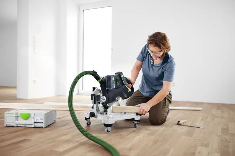 Festool SYMC 70 EB-Basic SYMMETRIC Akku-Leistensäge ohne Akku | schwarz/blau, image 4 of 5
