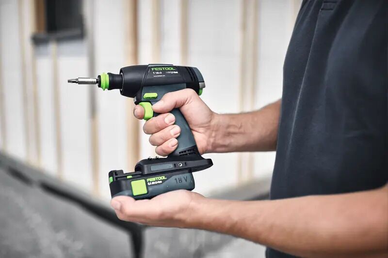 Festool TID 18 Basic-set T18 batteridrivna skruvdragare- och borrset utan batteri | blå/svart, image 2 of 5