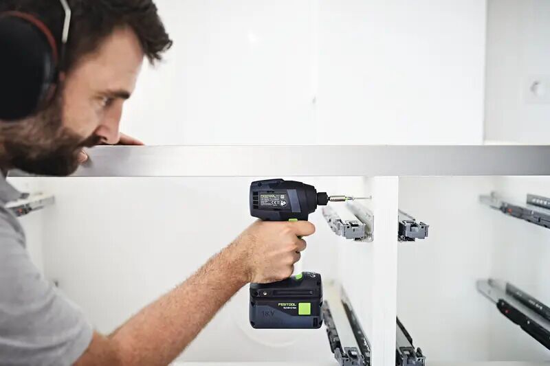 Festool TID 18 Basic-set T18 batteridrivna skruvdragare- och borrset utan batteri | blå/svart, image 3 of 5