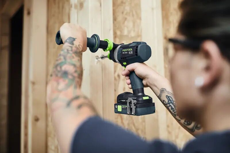 Festool TPC 18/4 I-Basic Quadrive Batteridriven slagborrskruvdragare utan batteri | blå/svart, image 4 of 5