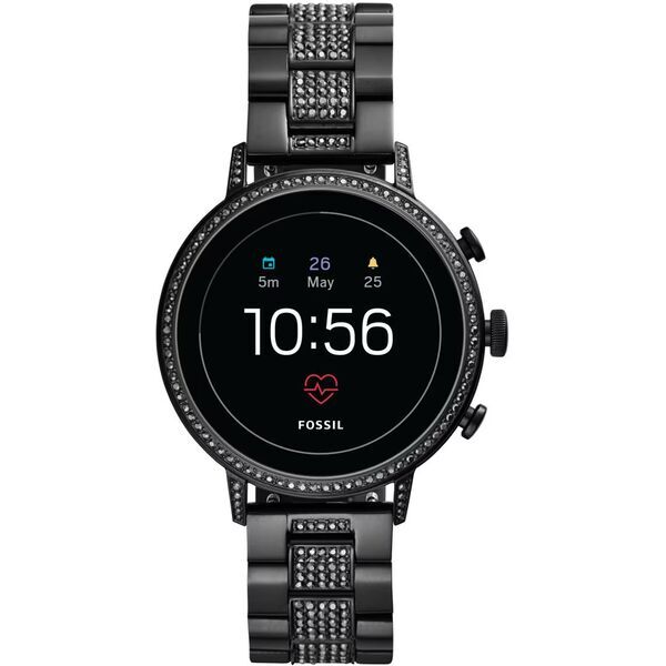 Fossil Q Venture HR Gen 4 (2018) | schwarz | Gliederarmband schwarz 1