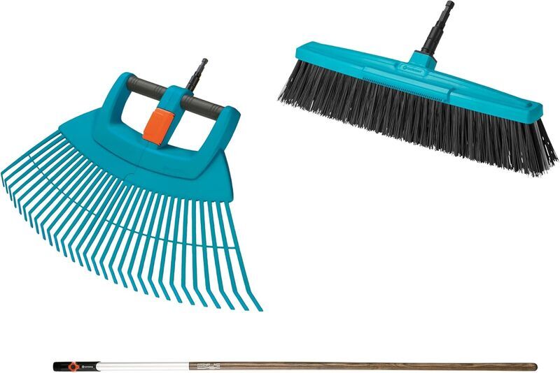 Gardena combisystem Nurmikonhoito- ja puhdistussetti (17356-60) | turkoosi 1