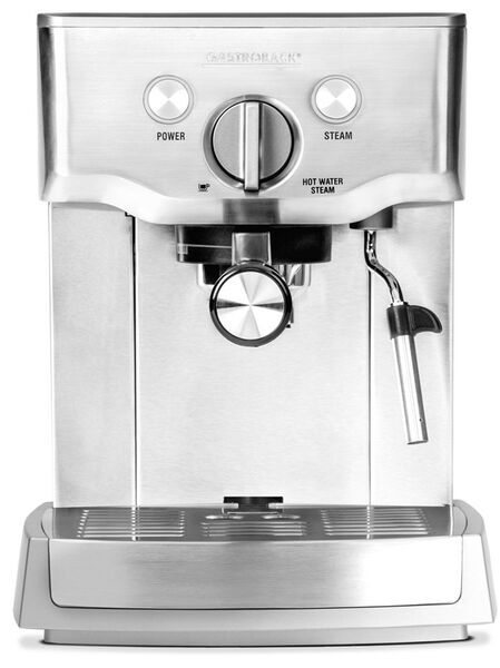 Gastroback Design Espresso Pro Siebträger Kaffeemaschine | silber