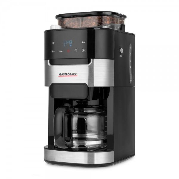 Gastroback Máquina de café Grind & Brew Pro Máquina de café com moedor | preto