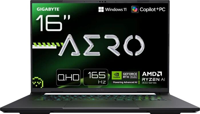 GIGABYTE AERO X16 | Ryzen AI 9 HX 370 | 16" | 32 GB | 1 TB SSD | Backlit keyboard | RTX 5070 | Win 11 Pro | DE, image 1 of 6