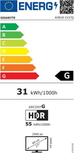 Gigabyte Aorus CV27Q | 27" | black 4