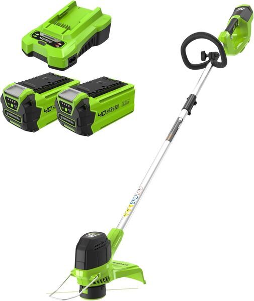 Greenworks G40LTK2X 40V Akumulatorowa podkaszarka do trawy | zielony/czarny 1