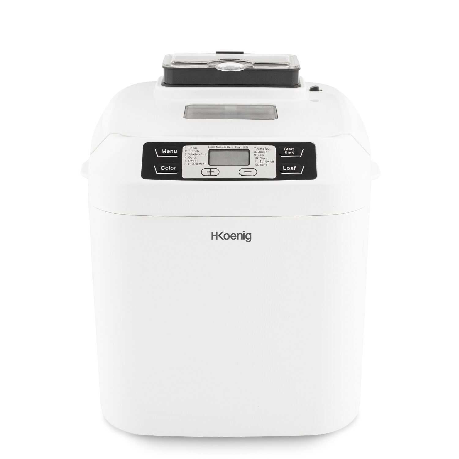 H. Koenig BAKE340 Brotbackautomat weiß/schwarz