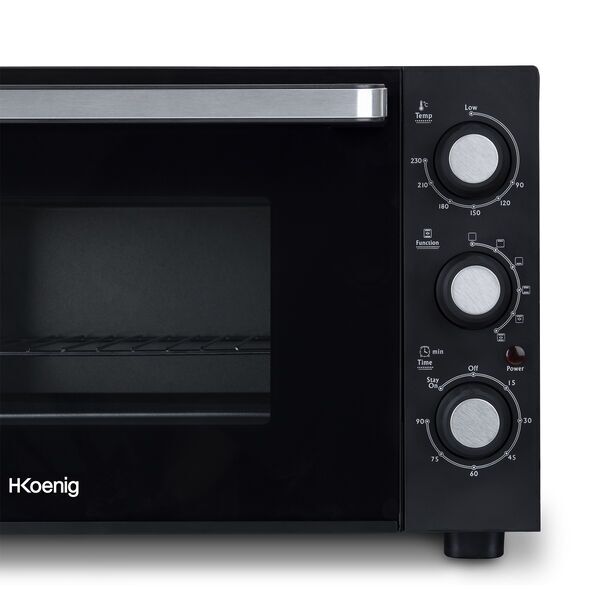 H.Koenig FO30 Mini oven | black/silver 4