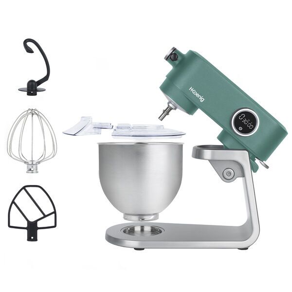 H.Koenig KM128 Food processor | silver/green 4