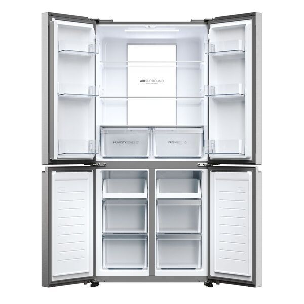 Haier HCR7818DNMM Side-by-Side kyl/fryskombination | silver, image 2 of 5