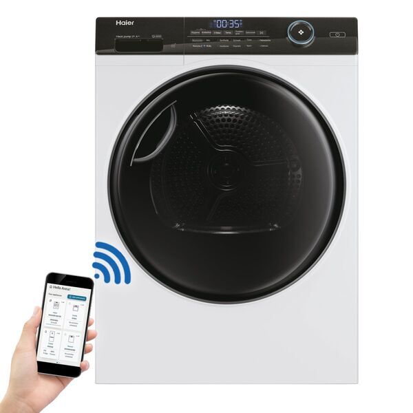 Haier HD90-A3TEAM5 Heat pump dryer 9 kg | white/black, image 1 of 5