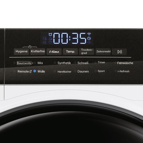 Haier HD90-A3TEAM5 Heat pump dryer 9 kg | white/black, image 4 of 5