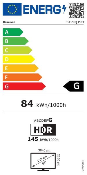 Hisense 55E7KQ Pro | 55" | black, image 5 of 5
