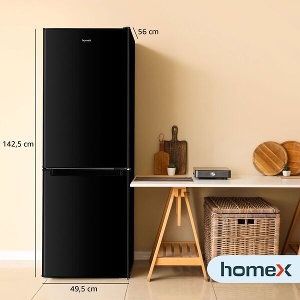 homeX CFS1110-B fridge/freezer combination | black, image 3 of 4