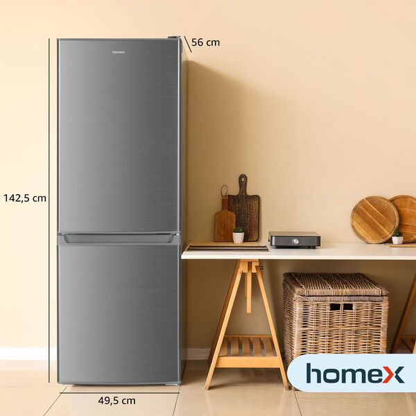 homeX CFS1110-S Refrigerator/freezer combination | silver 3