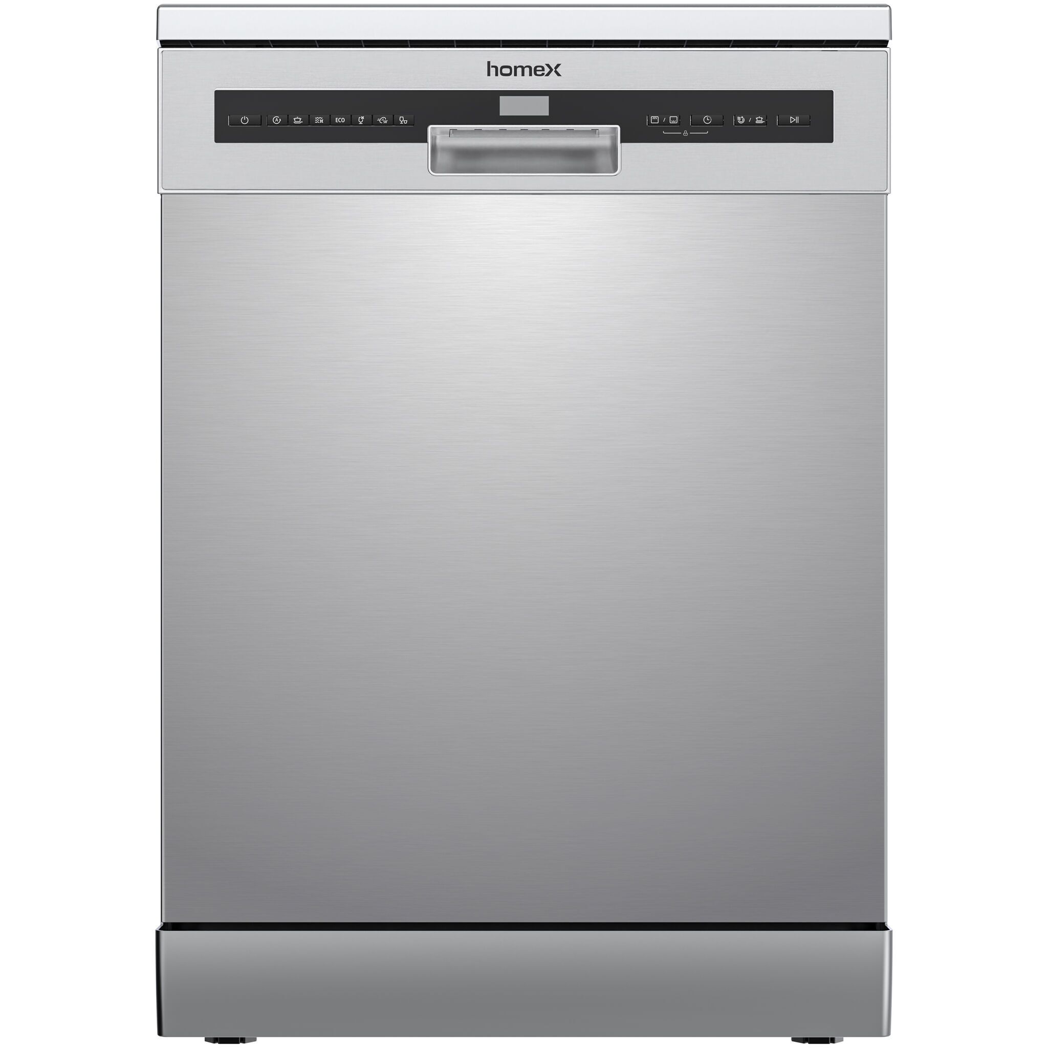 homeX DWFS601444C-S Unterbaugeschirrspüler silber
