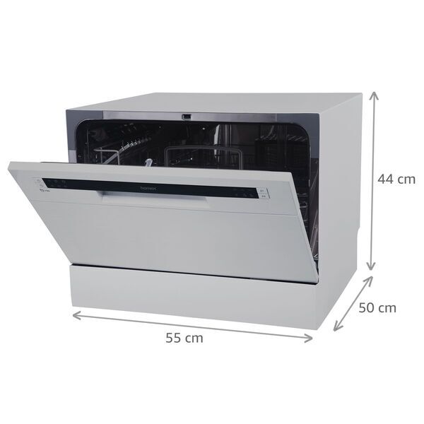 homeX GST6AE-S Tischgeschirrspüler | silber 3