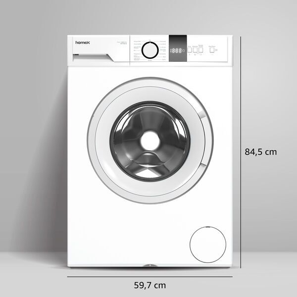 homeX WF712B-W Frontlader Waschmaschine 7 kg | weiß 3