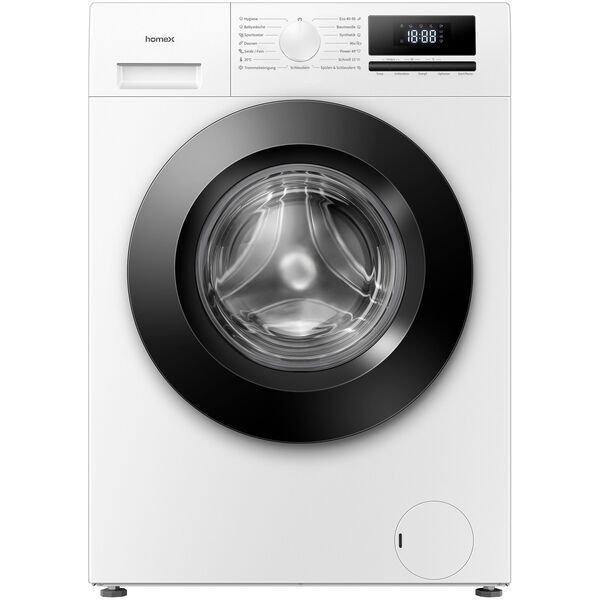 homeX WF814H1A-W Frontlader Waschmaschine 8 kg | weiß/schwarz, image 1 of 2
