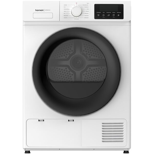 homeX WT8W1E-W Wärmepumpentrockner 8 kg | weiß/schwarz, image 1 of 2