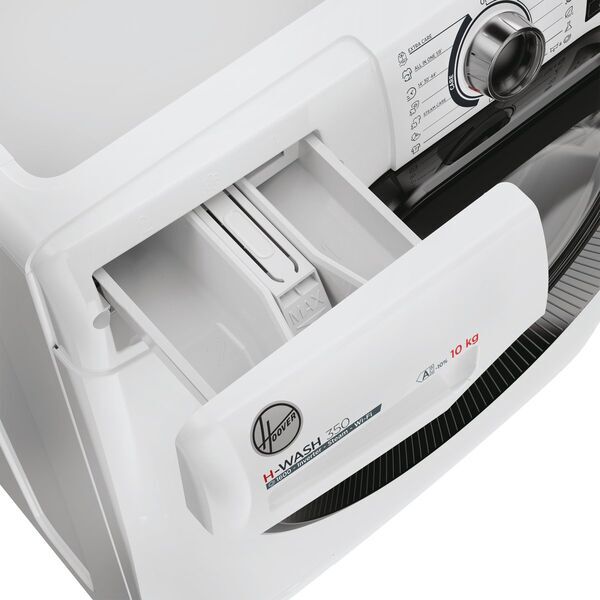 Hoover H3WPS6106TAMB-S Frontmatad tvättmaskin 10 kg | vit/svart, image 4 of 5