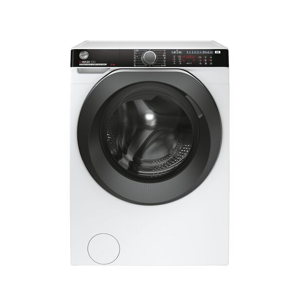 Hoover HWP 48AMBC/1-S Vaskemaskine med frontbetjening 8 kg | hvid/sort 1